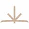 Ekena Millwork Alberta Smooth Timber Gable Bracket, Douglas Fir, 96"W x 56"H x 5 1/2"D x 5 1/2"F, 14/12 Pitch GBW096X56X0606ALB00SDF - alternate 1